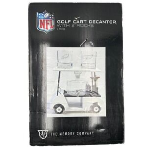 NFL Philadelphia Eagles Golf Cart Decanter with 2 rocks 1 Decanter And Golf Cart